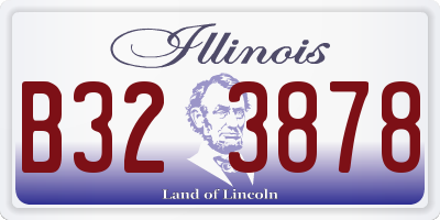 IL license plate B323878