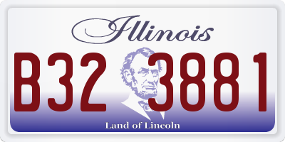 IL license plate B323881