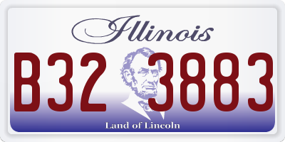 IL license plate B323883