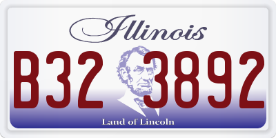 IL license plate B323892