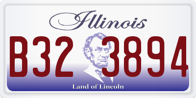 IL license plate B323894