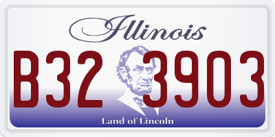 IL license plate B323903
