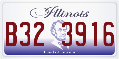 IL license plate B323916