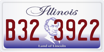IL license plate B323922