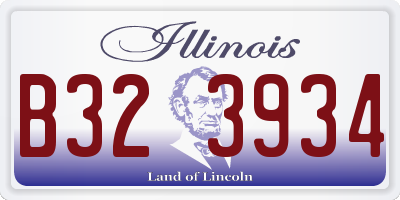 IL license plate B323934