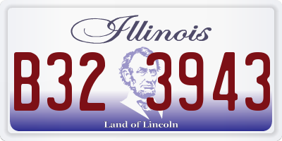 IL license plate B323943