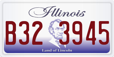 IL license plate B323945