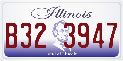 IL license plate B323947