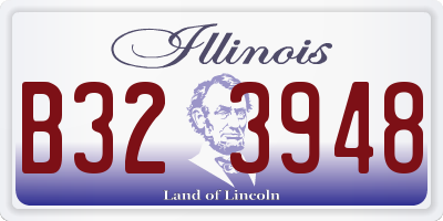 IL license plate B323948