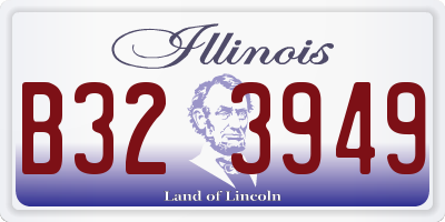 IL license plate B323949