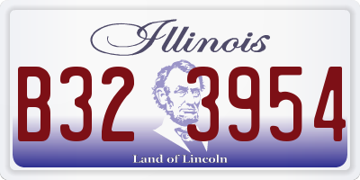 IL license plate B323954