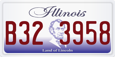 IL license plate B323958