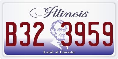 IL license plate B323959