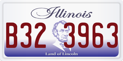 IL license plate B323963