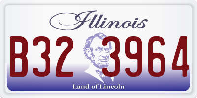 IL license plate B323964