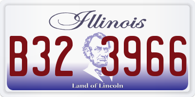IL license plate B323966