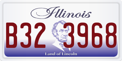 IL license plate B323968