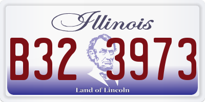 IL license plate B323973