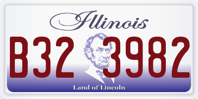 IL license plate B323982