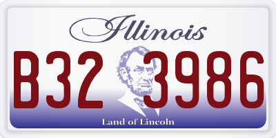 IL license plate B323986