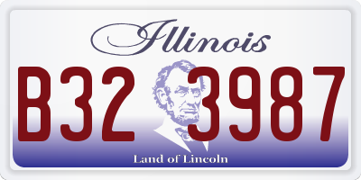 IL license plate B323987