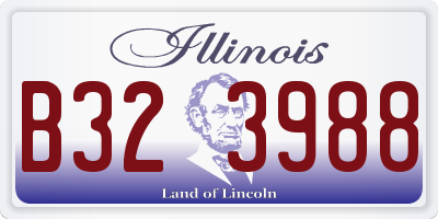 IL license plate B323988