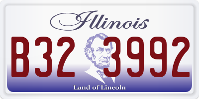 IL license plate B323992