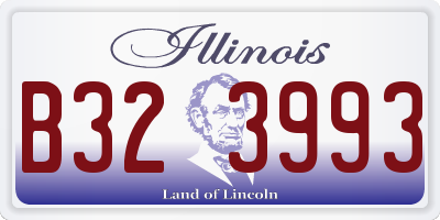 IL license plate B323993
