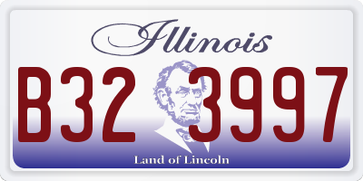 IL license plate B323997