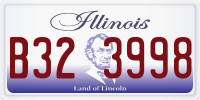IL license plate B323998
