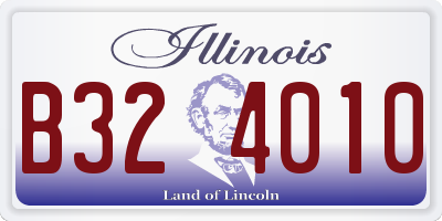 IL license plate B324010