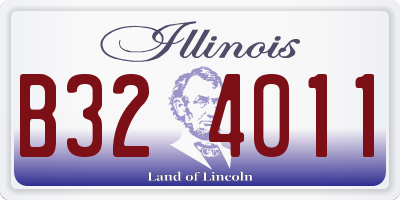 IL license plate B324011