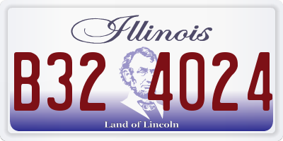 IL license plate B324024