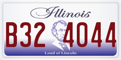 IL license plate B324044