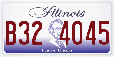 IL license plate B324045