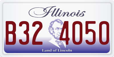IL license plate B324050