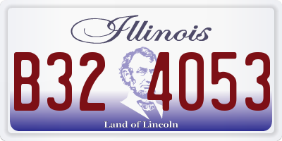 IL license plate B324053