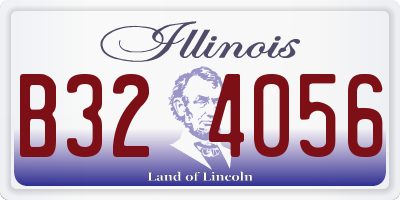 IL license plate B324056