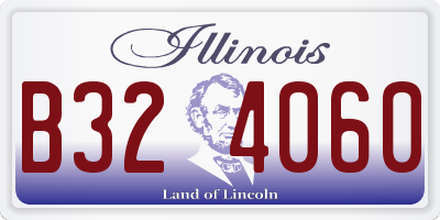 IL license plate B324060