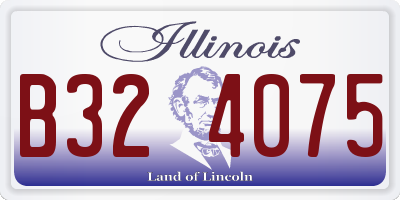 IL license plate B324075