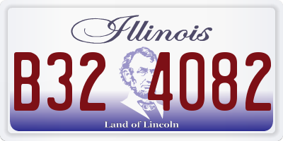 IL license plate B324082