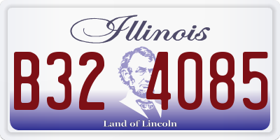 IL license plate B324085