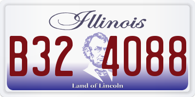 IL license plate B324088