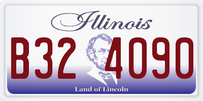 IL license plate B324090