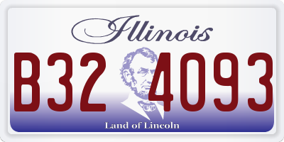 IL license plate B324093
