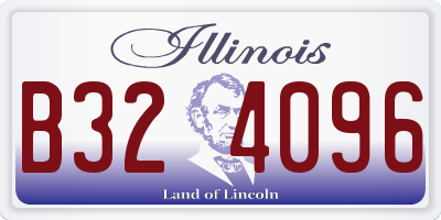 IL license plate B324096