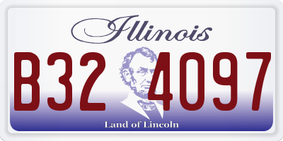 IL license plate B324097