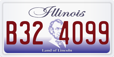 IL license plate B324099