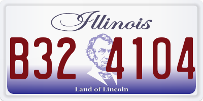 IL license plate B324104