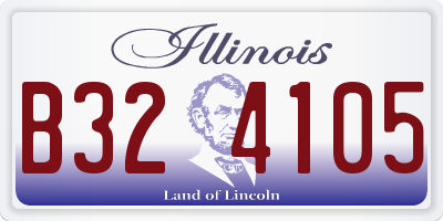 IL license plate B324105
